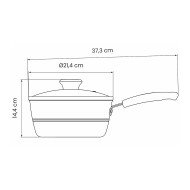 Panela 20cm 2,4 Litros Sicília Antiaderente Tramontina